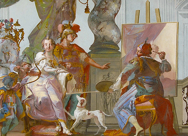 Alexandre, Apelle et Campaspe, 1736, Giambattista Crosato