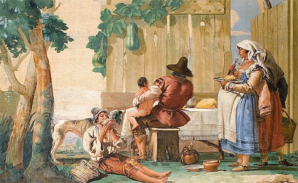 Repas en famille, 1757, Giandomenico Tiepolo