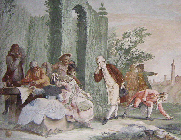 Conversation au jardin, 1773, Marco Marcola