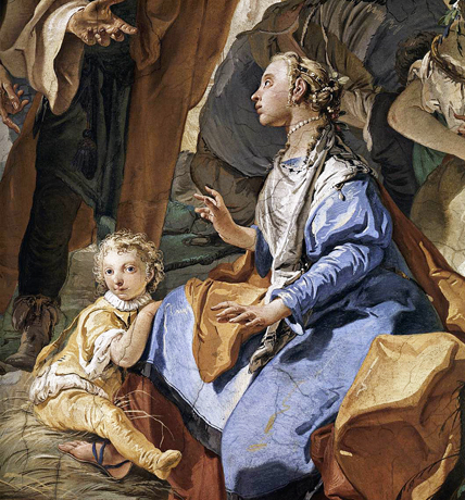Rachel escondiendo los ídolos, Giambattista Tiepolo
