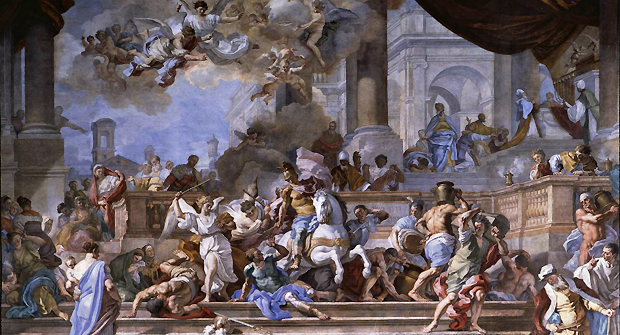 Héliodore chassé du Temple, 1725, Francesco Solimena