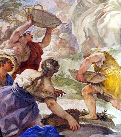 La recogida del maná, 1703-1704, Luca Giordano