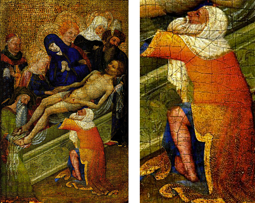 La Mise au tombeau, début du XVe siècle, Maître de la Petite Pietà ronde, Paris, musée du Louvre