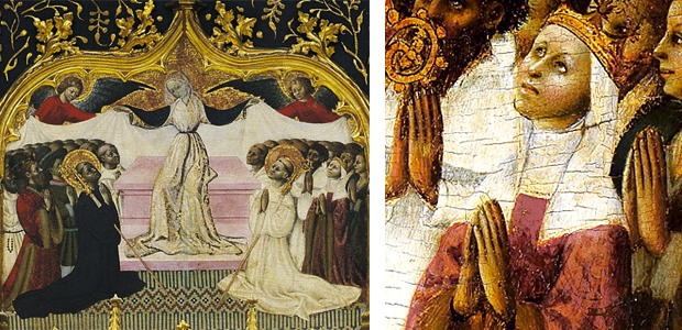 Retablo de san Vincente, Bernat Martorell, detalles