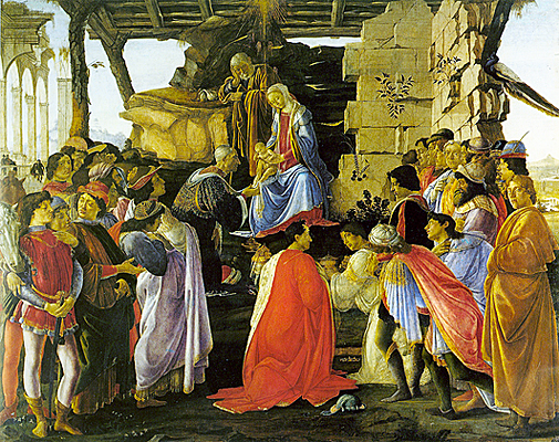 L'Adoration des Mages, 1478, Sandro Botticelli 