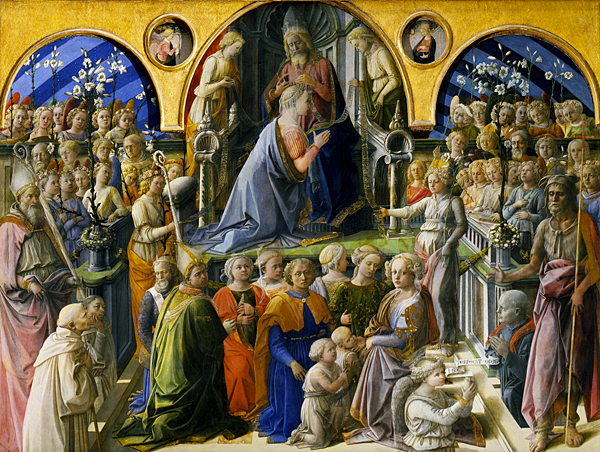 Couronnement de la Vierge, 1443-1447, Filippo Lippi
