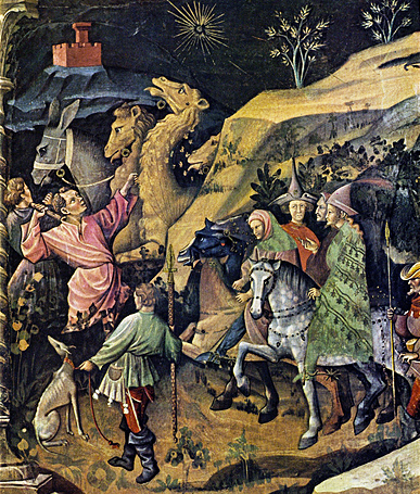La visite des Rois, vers 1420, Giovanni da Modena