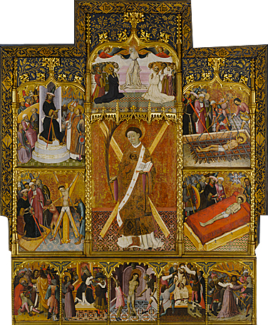 Retablo de san Vincente, hacia 1400-1452, Bernat Martorell