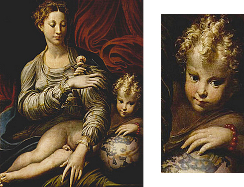 Virgen de la rosa, 1530, Parmigianino, Dresde, Gemäldegalerie