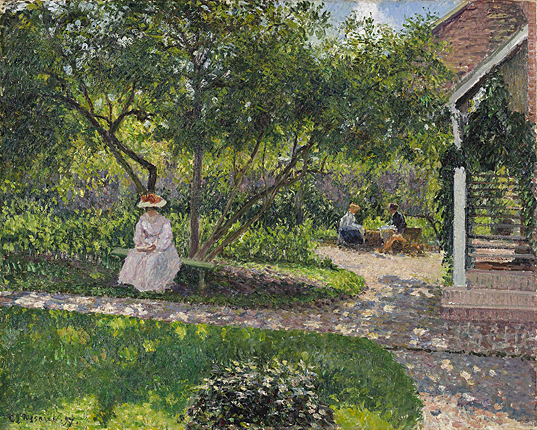 Coin de jardin à Éragny (la maison de l’artiste), 1897, Camille Pisarro, Collection privée