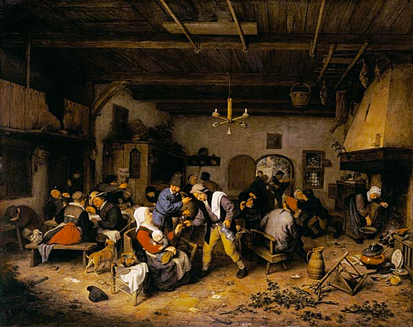Interior de taberna, 1665, Adriaen van Ostade