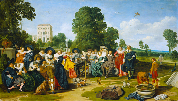 La fiesta campestre, 1627, Dirck Hals, Amsterdam, Rijksmuseum