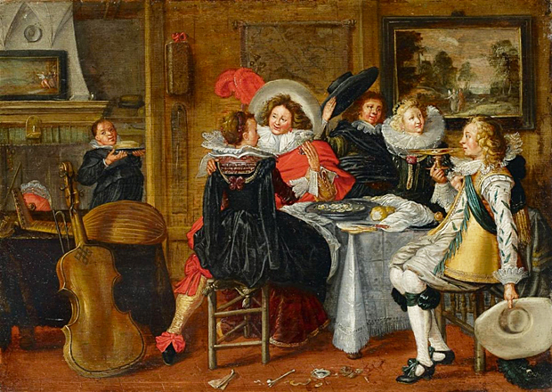 La alegre compañía, 1627, Dirck Hals