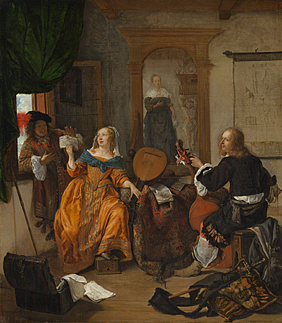 La Partie de musique, 1659, Gabriel Metsu, New York, Metropolitan Museum