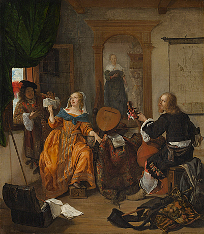 La Partie de musique, 1659, Gabriel Metsu 