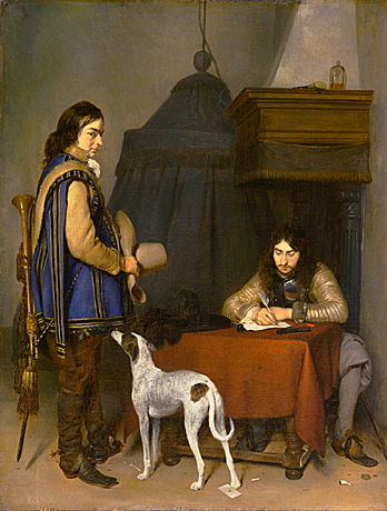 La Dépêche, 1658, Gerard ter Borch, Philadelphie Museum of Art