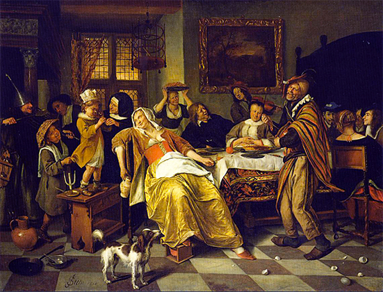 Le Roi boit, 1668, Jan Steen