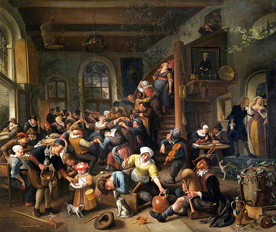 Danza del huevo, 1674, Jan Steen 