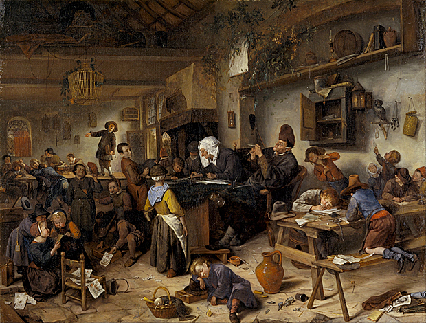 El maestro de escuela, 1662, Jan Steen