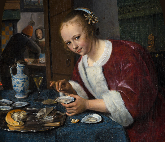 La Mangeuse d’huîtres, c. 1658-1660, Jan Steen, La Haye, Mauritshuis