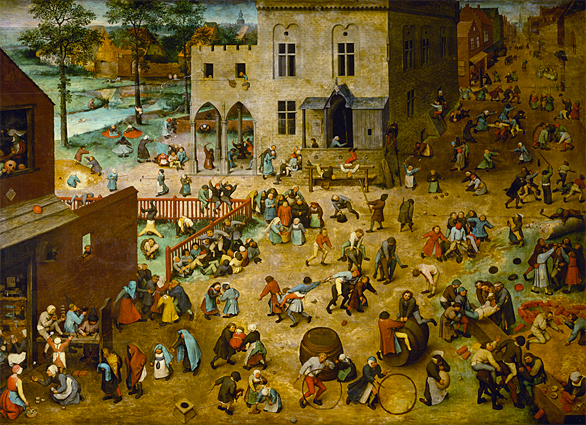 Juegos infantiles, 1560, Pieter Bruegel