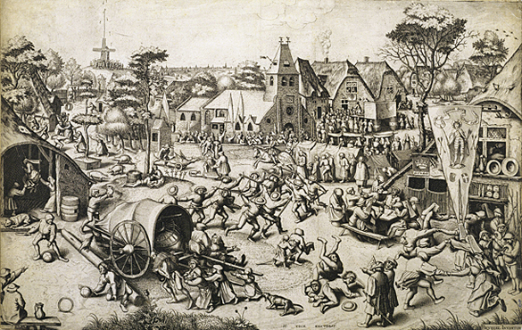 La Kermesse de San Jorge, basado en Pieter Brueghel el Viejo