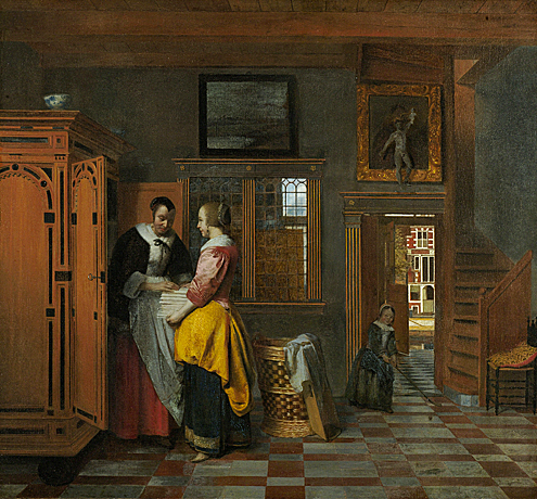 L’armoire à linge, 1663, Pieter de Hooch