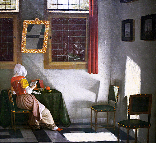 Mujer leyendo, 1676, Pieter Janssens 