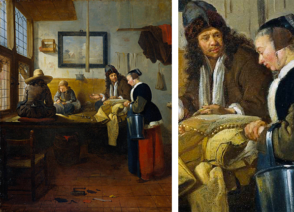 L’atelier du tailleur, 1661, Quirijn van Brekelenkam, Amsterdam, Rijksmuseum