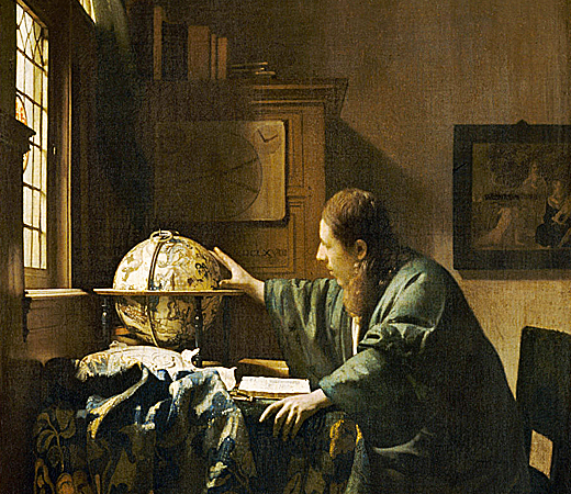 El astrónomo, 1668, Johannes Vermeer