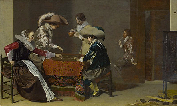 Jugadores de trictrac, 1625-1630, Willen Duyster 