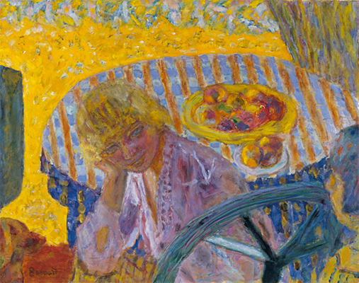 El mantel a rayas, Pierre Bonnard