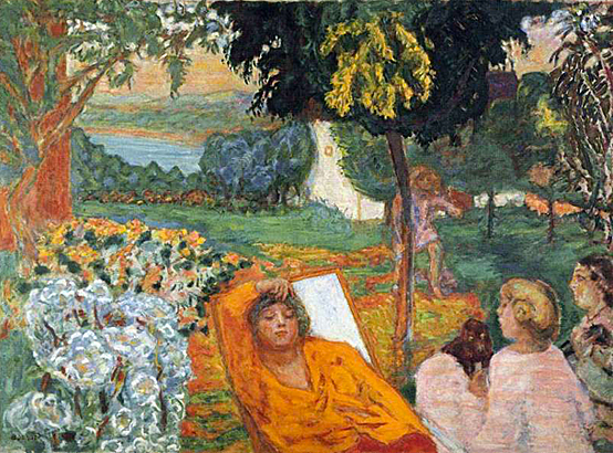 Soir ou La Sieste ou Dans un jardin méridional, vers 1914, Pierre Bonnard, Berne, Musée des Beaux-Arts