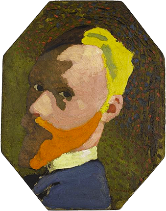 Autorretrato octagonal, c. 1890, Edouard Vuillard