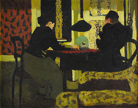 Deux femmes sous la lampe, 1892, Edouard Vuillard