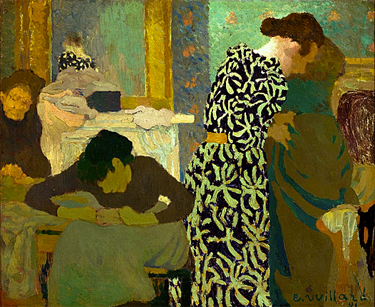 El vestido de flores, 1891, Edouard Vuillard