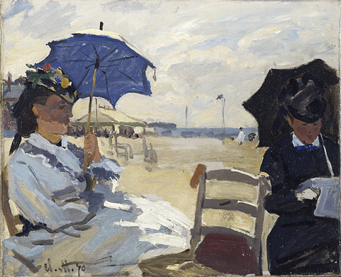 La playa en Trouville, 1870, Claude Monet, Londres, National Gallery