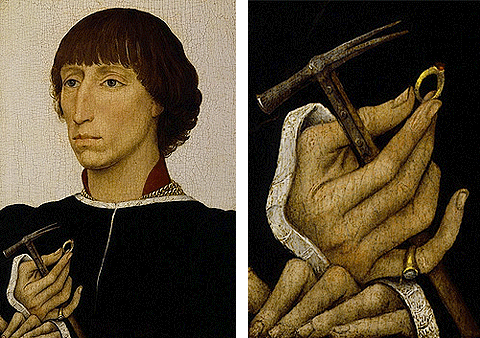 Francesco d'Este, 1460, Rogier van der Weyden Francesco d'Este, 1460, Rogier van der Weyden