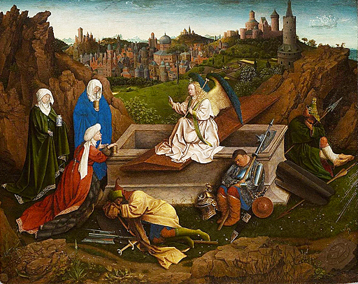 Les Trois Maries au tombeau, 1425-1435, Jan van Eyck