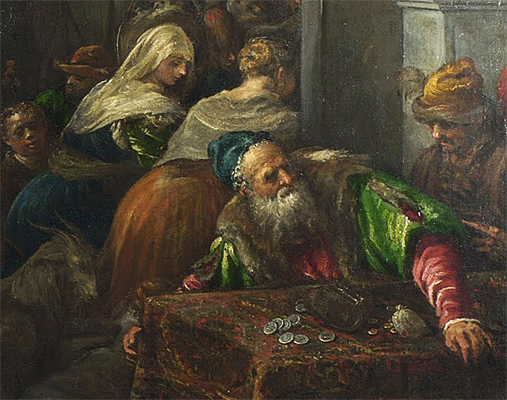La Purification du Temple, vers 1580, Jacopo Bassano et atelier La Purification du Temple, vers 1580, Jacopo Bassano et atelier