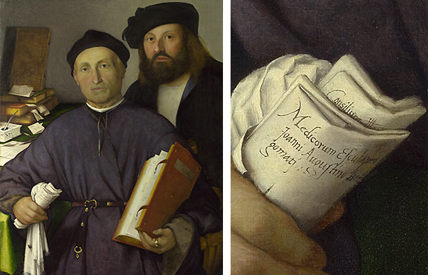 Giovanni Agostino della Torre et son fils Niccolò, vers 1513-1516, Lorenzo Lotto Giovanni Agostino della Torre et son fils Niccolò, vers 1513-1516, Lorenzo Lotto