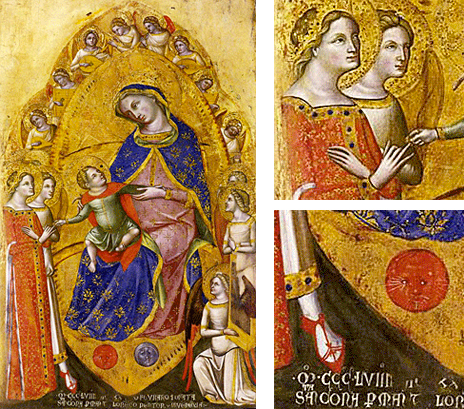 Mariage mystique de sainte Catherine, 1360, Lorenzo Veneziano 