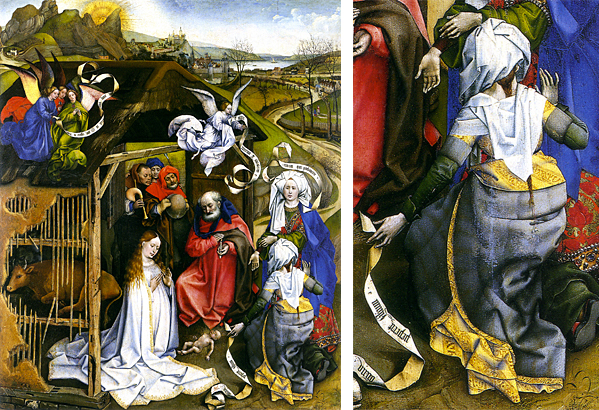 Nativité, vers 1420-1425, Robert Campin