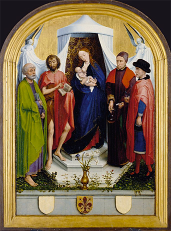 Virgen de los Médicis, atribuido a Rogier van der Weyden