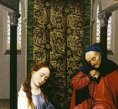 Triptyque Miraflores, Nativité, vers 1435-1440, Rogier van der Weyden, Berlin, Staatliche Museen