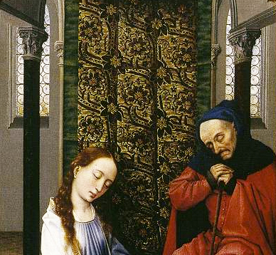 Triptyque Miraflores, Nativité, vers 1435-1440, Rogier van der Weyden, Berlin, Staatliche Museen Triptyque Miraflores, Nativité, vers 1435-1440, Rogier van der Weyden, Berlin, Staatliche Museen