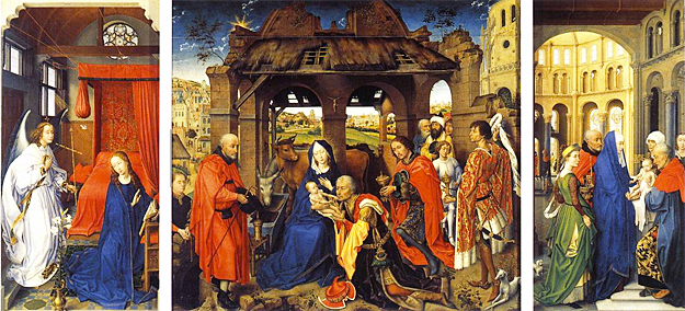 Retablo de Santa Columba, c. 1455, Rogier van der Weyden Retablo de Santa Columba, c. 1455, Rogier van der Weyden