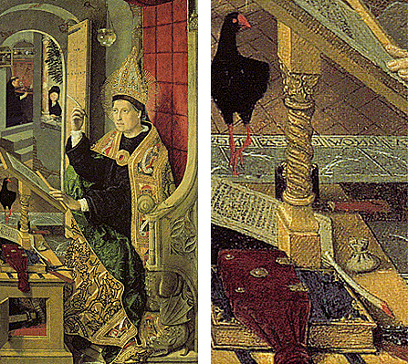 Saint évêque dans son cabinet de travail, 1474-1477, Bartolomé Bermejo Saint évêque dans son cabinet de travail, 1474-1477, Bartolomé Bermejo