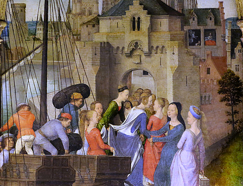 Châsse de sainte Ursule, détail, Hans Memling Châsse de sainte Ursule, détail, Hans Memling