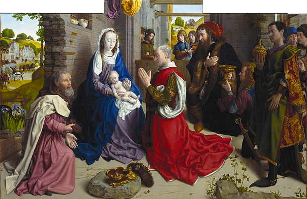 Retable Monforte, vers 1470, Hugo van der Goes Retable Monforte, vers 1470, Hugo van der Goes, Berlin
